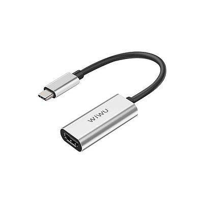 [Clearance] WIWU ALPHA Type-C to HDMI Adapter USB-C HUB Aluminum Alloy Connector Cable (Length 1.1M)