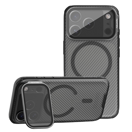[Pre-order][Magsafe Compatible] Apple iPhone 17 Pro/Pro Max Transparent Shockproof Phone Case with Lens Kickstand