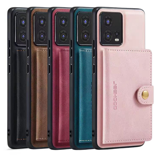 [With Card Slot] Motorola Moto S30 Pro Detachable Card Holder Leather Shockproof Wallet Series Case