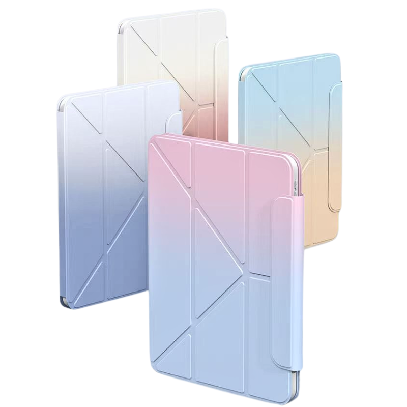 Load image into Gallery viewer, [Detachable] Apple iPad 7/8/9 10.2&#39;&#39; 7/8/9th Gen (2019/2020/2021) 720° Rotatable Gradient Full-cover Case With Pen Slot
