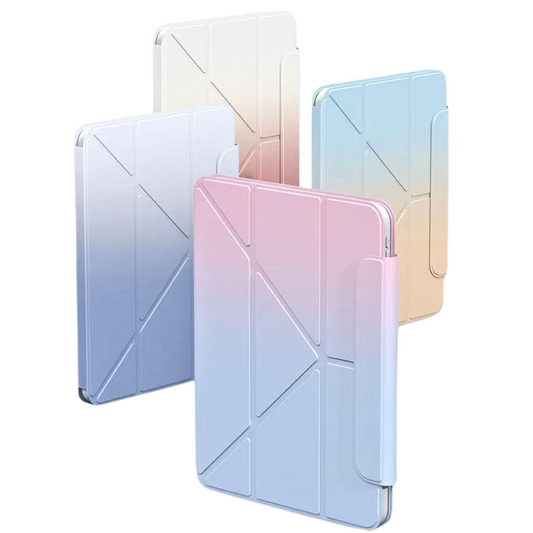 [Detachable] Apple iPad 7/8/9 10.2'' 7/8/9th Gen (2019/2020/2021) 720° Rotatable Gradient Full-cover Case With Pen Slot