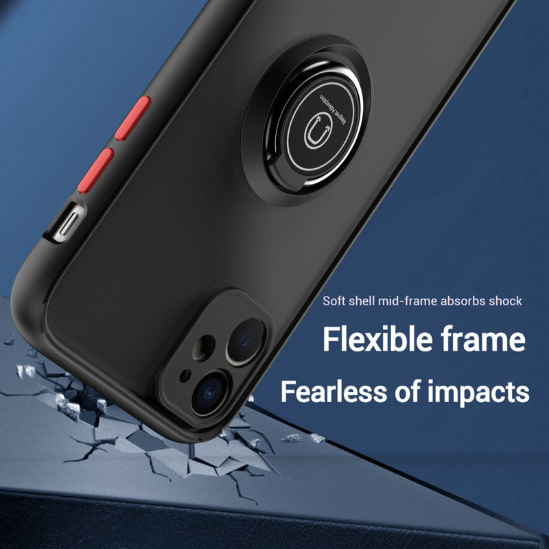 Load image into Gallery viewer, Apple iPhone 12/Mini/Pro/Max TPU Magnet Ring Holder Case
