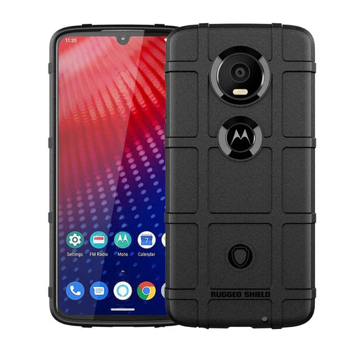 Motorola Moto Z4 Play / Z4 / Moto Z4 Plus Military Rugged Shield Heavy Duty Drop Proof Case