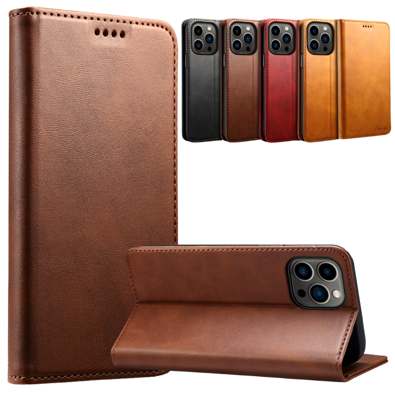 Load image into Gallery viewer, [With Card Slot] Apple iPhone X/XS/XR/XS Max Leather Flip Shockproof Wallet Series Case
