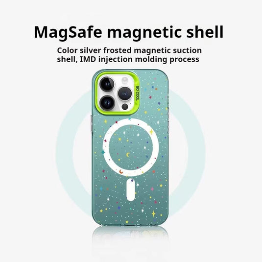 [Magsafe Comptible] Apple iPhone 11/Pro/Pro Max Colorful Starry Sky Soft  Shockproof Blingbling Series Case