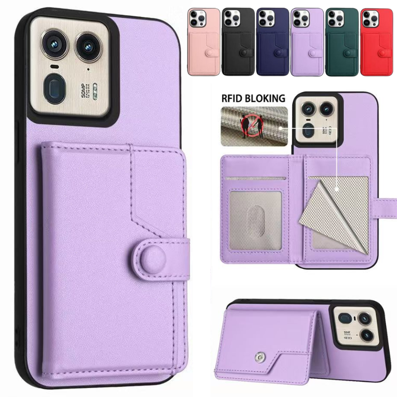 Load image into Gallery viewer, [Built-in Card Slot] Motorola Moto Edge 50/Neo Leather Shockproof Wallet Series Case
