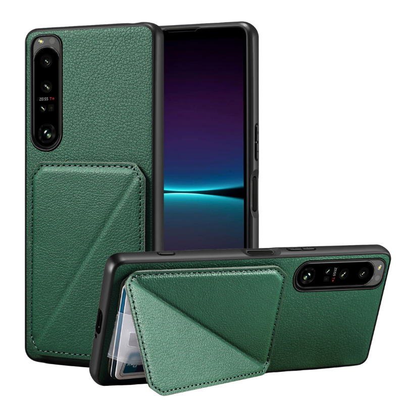 Load image into Gallery viewer, Sony Xperia 1 V - Business Stand Leather Wallet Series Case

