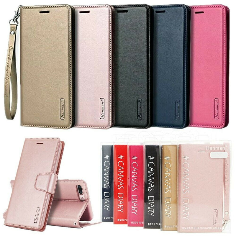 Load image into Gallery viewer, Samsung Galaxy &quot;Note&quot; Series Hanman Premium Quality Flip Wallet Leather Case - i-Station
