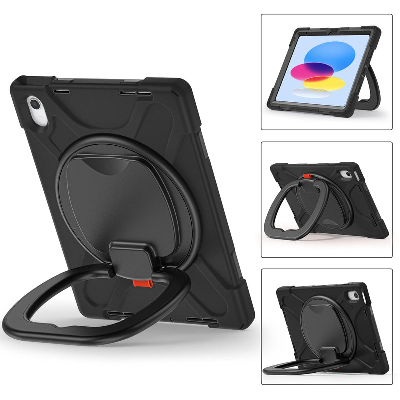 Load image into Gallery viewer, Apple 10th 2022 10.9“ EVA Kid Friendly Heavy Duty Ring Holder Stand Case - Polar Tech Australia
