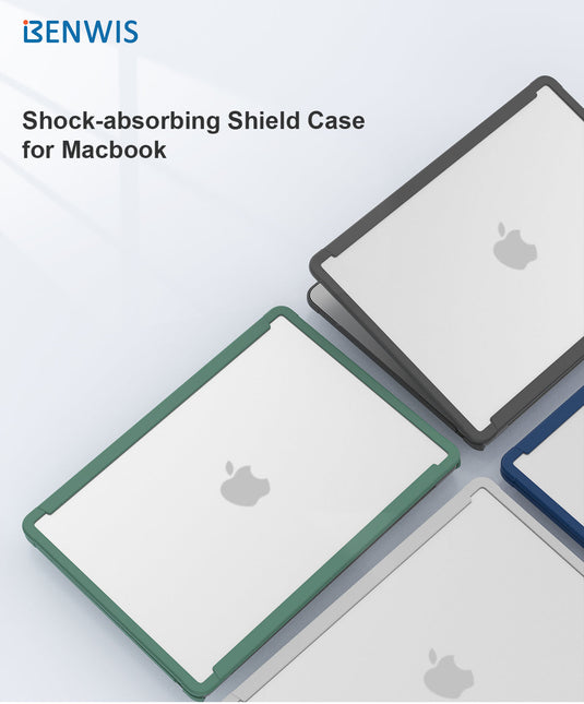 Benwis Apple MacBook Pro 14" A2442,A2779 Shock-absorbing Shield Shockproof Heavy Duty Tough Case Cover - Polar Tech Australia