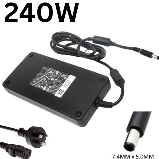 [240W/19.5V-12.3A][7.4*5.0] Dell Alienware X15 R1 M15 M17x M18x & Precision M6600 M6700 M6800 AC Power Adapter Laptop Wall Charger (AU Plug) - i-Station