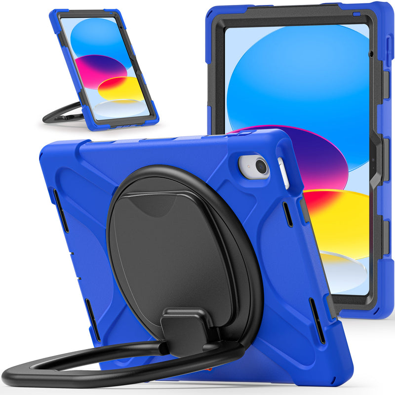 Load image into Gallery viewer, Apple 10th 2022 10.9“ EVA Kid Friendly Heavy Duty Ring Holder Stand Case - Polar Tech Australia
