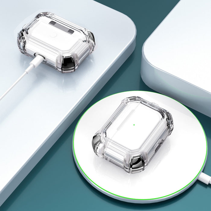 Apple AirPods Pro Transparent Heavy Duty Protecive Case With Key Ring - Polar Tech Australia