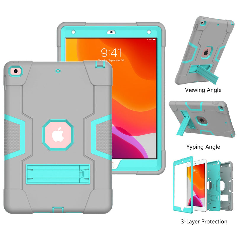 Load image into Gallery viewer, Apple iPad Air/Air 2/Pro 9.7&quot;/5th (2017)/ 6th (2018) 9.7&quot; Defender Heavy Duty Drop Proof Rugged Protective Stand Case - Polar Tech Australia
