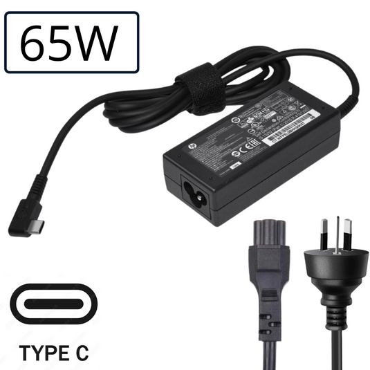 [65W][Type-C] HP USB C Laptop AC Wall Travel Fast Quick Charger Travel Adapter - Polar Tech Australia