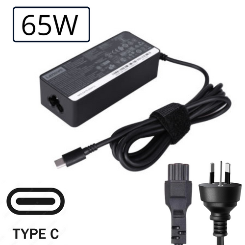 [65W][Type-C] Lenovo USB C Laptop AC Wall Travel Charger Travel Adapter - Polar Tech Australia