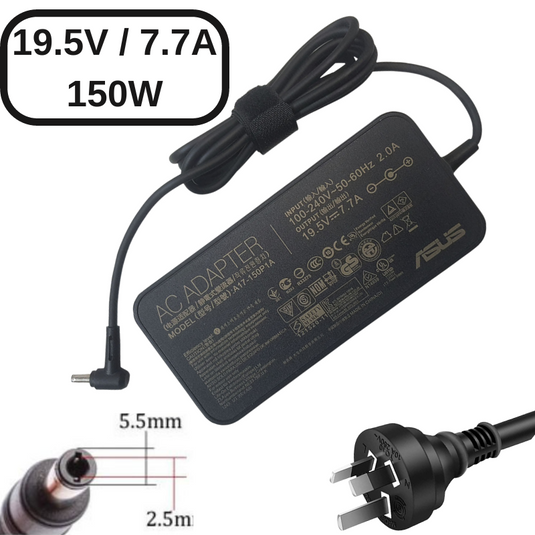 [19.5V-7.7A/150W][5.5x2.5] Asus G551V Laptop AC Power Supply Adapter Charger - Polar Tech Australia