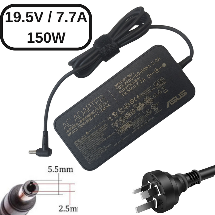 [19.5V-7.7A/150W][5.5x2.5] Asus G551V Laptop AC Power Supply Adapter Charger - Polar Tech Australia