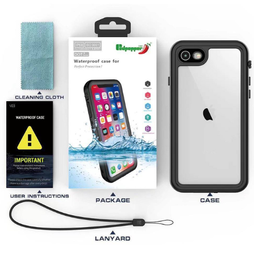 Apple iPhone 6/6s/7/8/Plus/SE Redpepper Full Covered Waterproof Heavy Duty Tough Armor Case - Polar Tech Australia