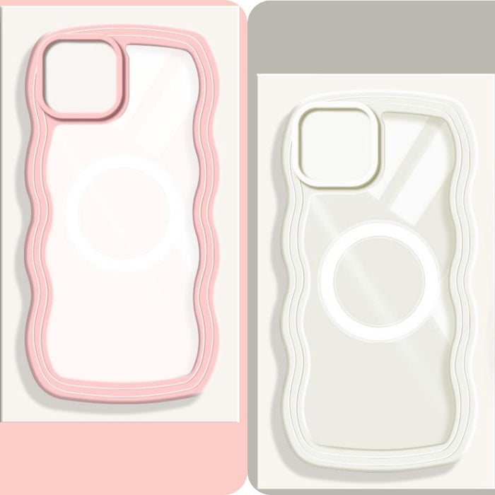 [MagSafe Compatible][Wave Series] Apple iPhone 15/15 Plus/15 Pro/Max Magnetic Transparent Case Cover - Polar Tech Australia