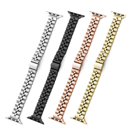 Apple Watch 1/2/3/4/5/SE/6/7/8 Thin Metal Steel Chain Link Style Girl Women Watch Band - Polar Tech Australia