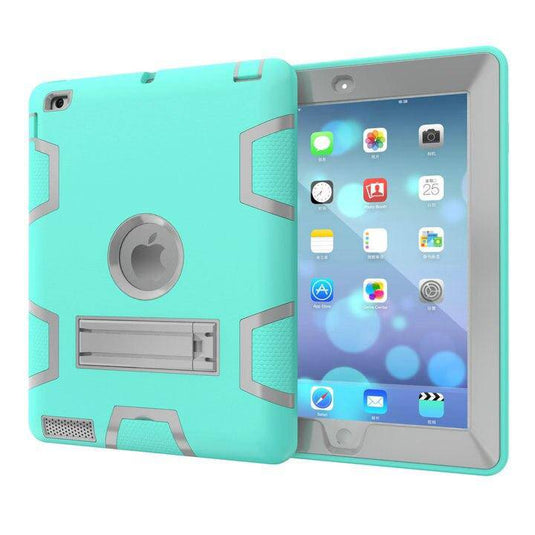 Apple iPad Mini 4/5 Defender Heavy Duty Drop Proof Rugged Protective Stand Case - Polar Tech Australia