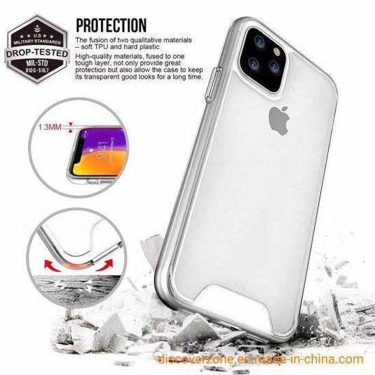 Apple iPhone 12/Mini/Pro/Max SPACE Transparent Rugged Clear Shockproof Case Cover - Polar Tech Australia