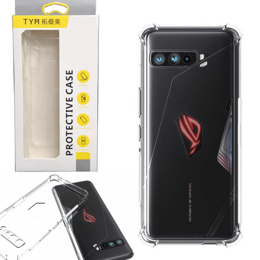 ASUS Rog Phone 5 Clear Shock Absorbing Transparent Heavy Duty Protective Case - Polar Tech Australia