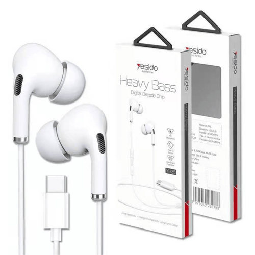 Heavy Bass Yesido Type-C In-Ear Earphone Stereo with Mic Surround Sound Headset Earbuds (YH35) - Polar Tech Australia