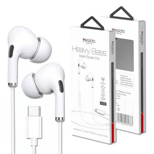 Heavy Bass Yesido Type-C In-Ear Earphone Stereo with Mic Surround Sound Headset Earbuds (YH35) - Polar Tech Australia