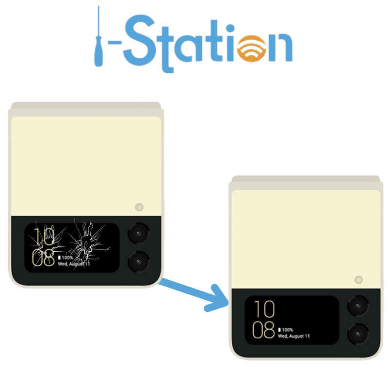 Load image into Gallery viewer, Samsung Galaxy Z Flip 1 (SM-F700F &amp; F707B) Repair Service - i-Station
