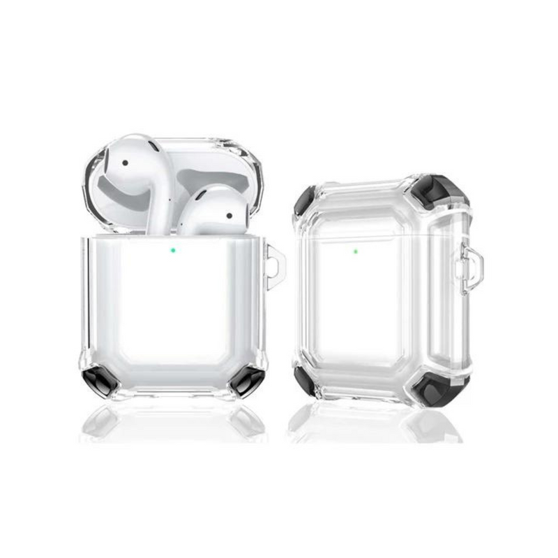 Load image into Gallery viewer, Apple AirPods 1 &amp; 2 Transparent Heavy Duty Protecive Case With Key Ring - Polar Tech Australia
