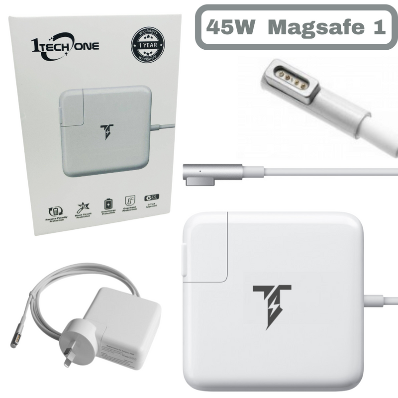 Load image into Gallery viewer, [14.5V-3.1A/45W][Magsafe 1 &quot;L&quot; Tip] Apple MacBook Air 11&quot; 45W Wall Charger Power Adapter (14.5V-3.1A) - i-Station
