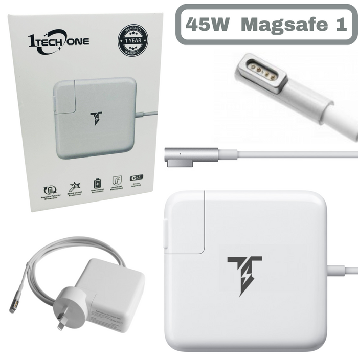 [14.5V-3.1A/45W][Magsafe 1 "L" Tip] Apple MacBook Air 11" 45W Wall Charger Power Adapter (14.5V-3.1A) - i-Station
