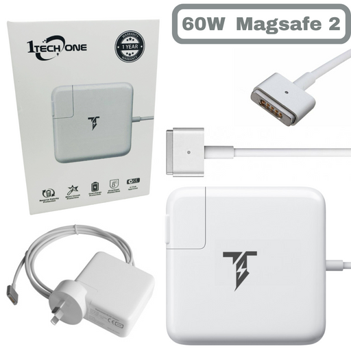 [16.5V-3.65A/60W][Magsafe 2 "T" Tip] Apple MacBook Air & Pro 13" Wall Charger Power Adapter - i-Station