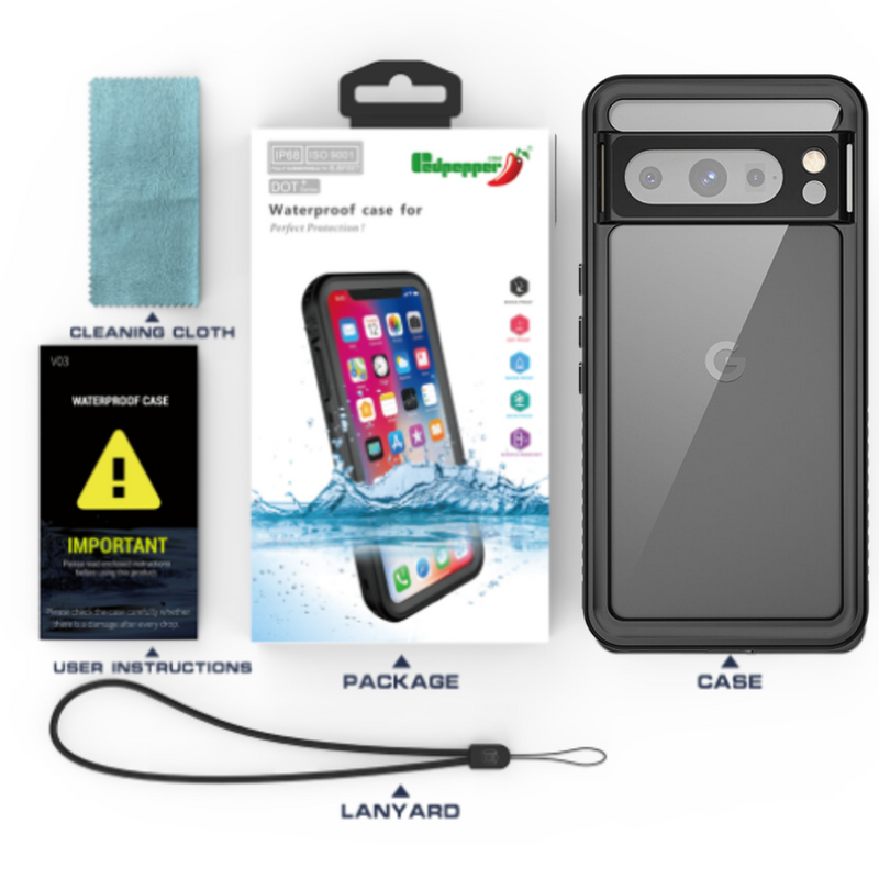 Load image into Gallery viewer, Google Pixel 8 Pro - Redpepper Full Covered Waterproof Heavy Duty Tough Armor Case - Polar Tech Australia
