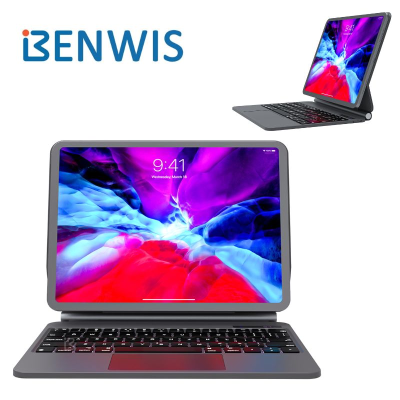 Load image into Gallery viewer, Benwis Apple iPad Series Magnetic Suspension Magic Keyboard Case - Polar Tech Australia
