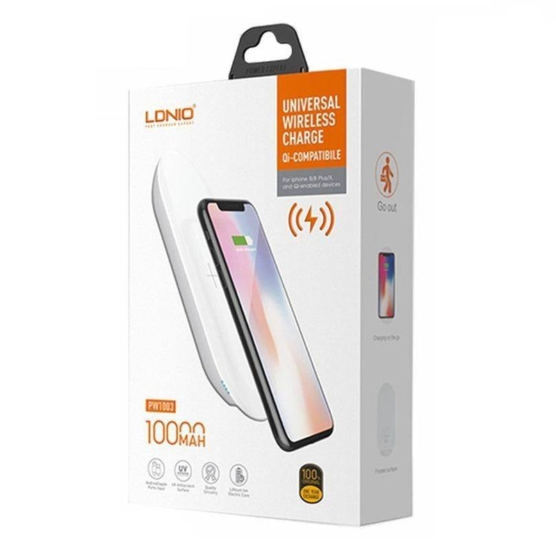 Load image into Gallery viewer, [PW1003] LDNIO 10000mAh QI Wireless Charging Power Bank Portable Charger - Polar Tech Australia
