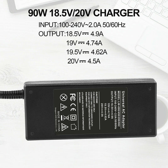 [13 Tips][Max 90W][AU Plug] Universal HP Dell ASUS Acer Toshiba AC Power Adapter Laptop Charger - Polar Tech Australia