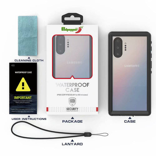 Samsung Galaxy Note 10 Redpepper IP68 Waterproof Heavy Duty Tough Armor Case - Polar Tech Australia