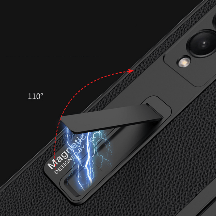 Samsung Galaxy Z Fold 3 5G Fashion Smart Magnetic Stand Leather Cover Case - Polar Tech Australia